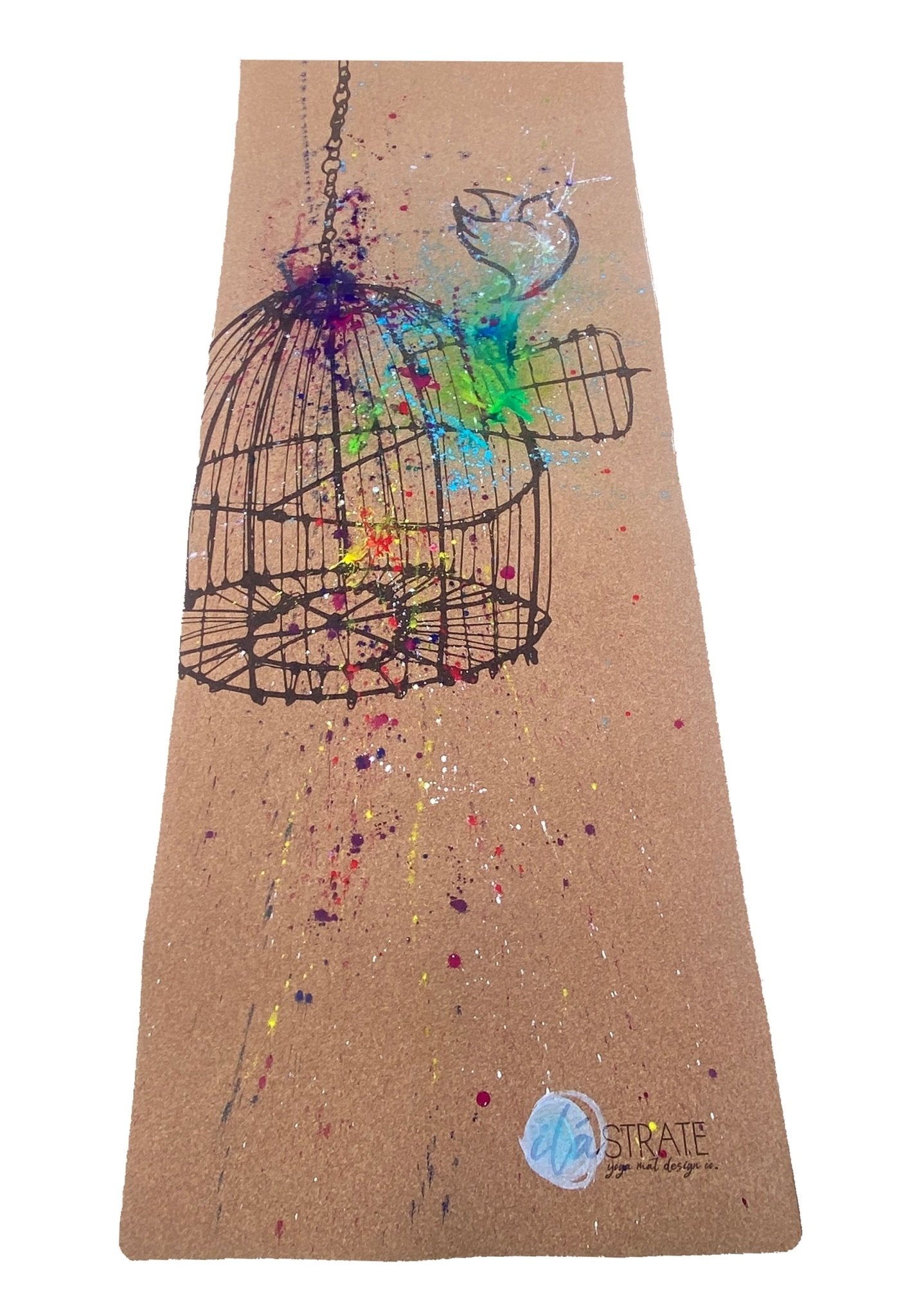 Release Hand painted Cork Yoga Mat - Yoga Mat - Hand Painted - ilāSTRATE™ - 